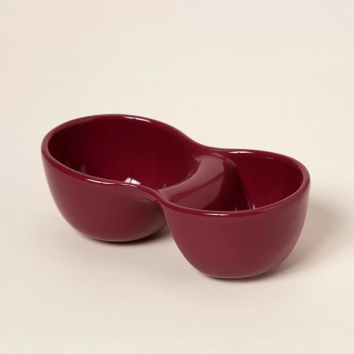 Dual‑Compartment Handheld Serving Bowl
