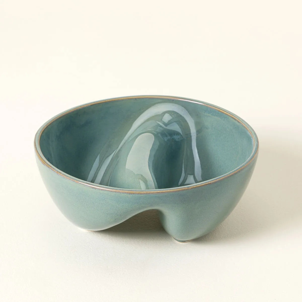 Two‑Section Divided Snack Bowl