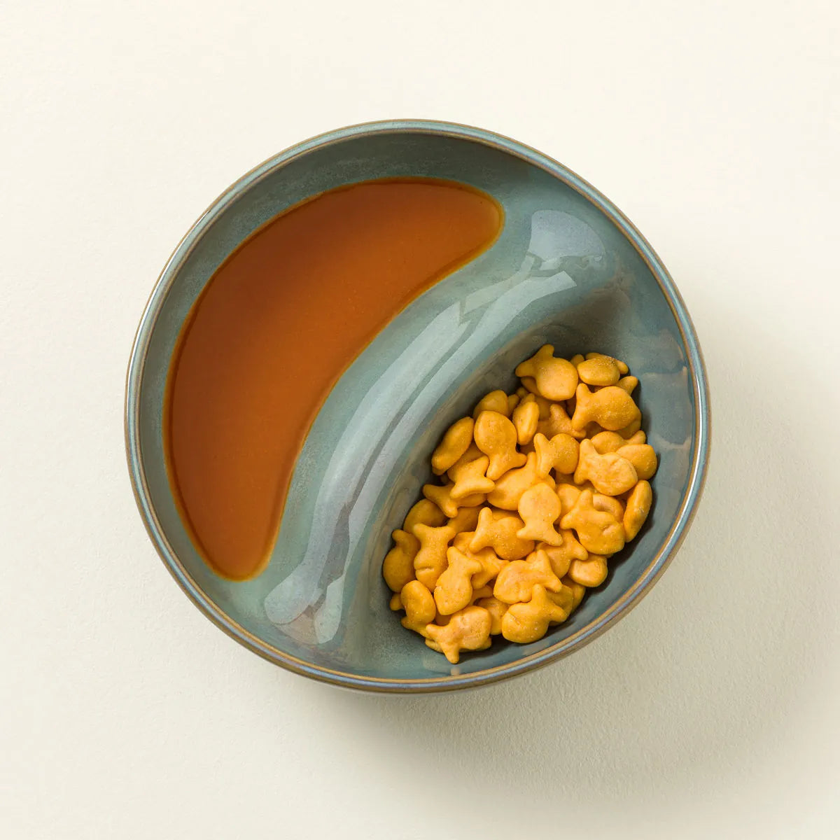 Two‑Section Divided Snack Bowl